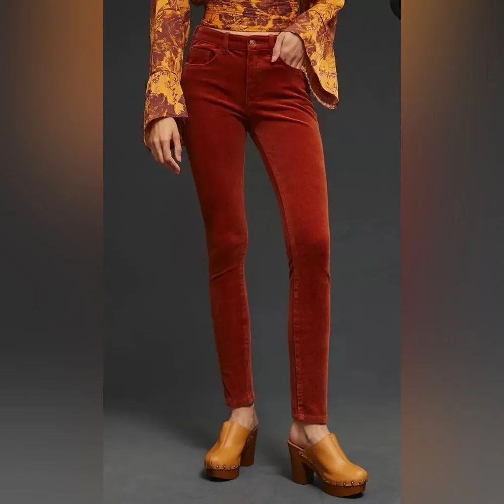 Pilcro and The Letterpress Script Slim Corduroy Jeans. 28